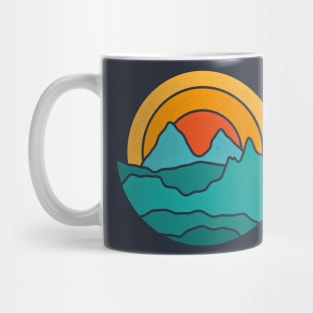 Mountains colorful vibrations Mug